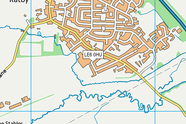 LE6 0HU map - OS VectorMap District (Ordnance Survey)