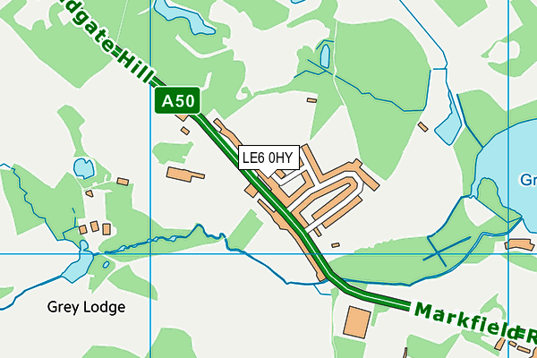 LE6 0HY map - OS VectorMap District (Ordnance Survey)