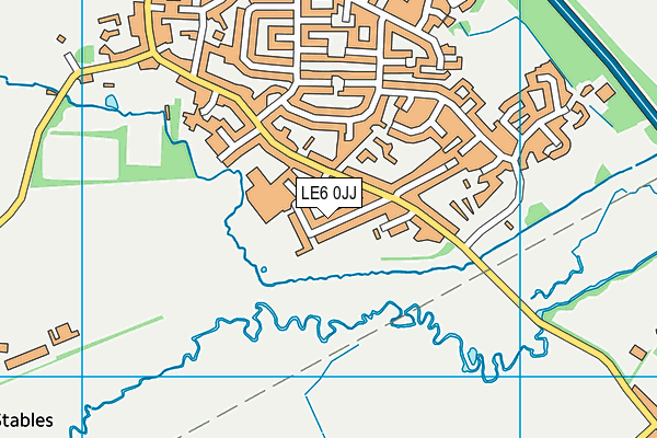 LE6 0JJ map - OS VectorMap District (Ordnance Survey)