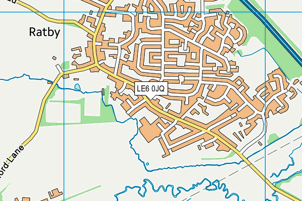 LE6 0JQ map - OS VectorMap District (Ordnance Survey)