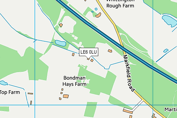 LE6 0LU map - OS VectorMap District (Ordnance Survey)