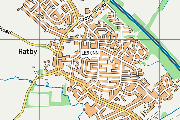LE6 0NN map - OS VectorMap District (Ordnance Survey)