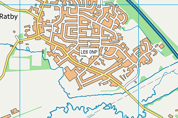 LE6 0NP map - OS VectorMap District (Ordnance Survey)