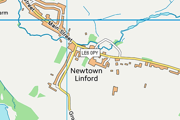 LE6 0PY map - OS VectorMap District (Ordnance Survey)