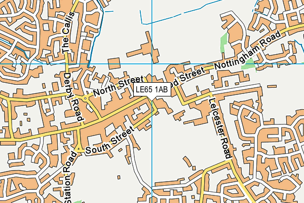 LE65 1AB map - OS VectorMap District (Ordnance Survey)