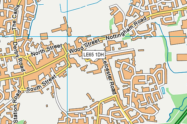 LE65 1DH map - OS VectorMap District (Ordnance Survey)