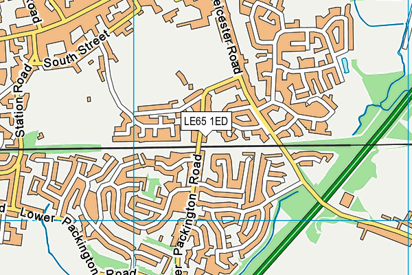 LE65 1ED map - OS VectorMap District (Ordnance Survey)