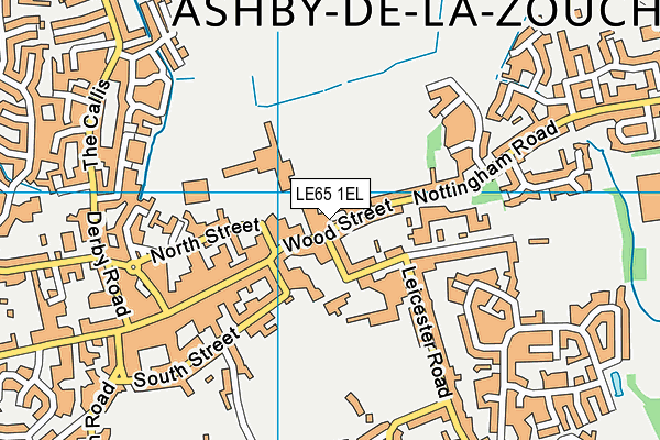 LE65 1EL map - OS VectorMap District (Ordnance Survey)