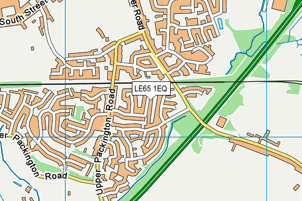 LE65 1EQ map - OS VectorMap District (Ordnance Survey)