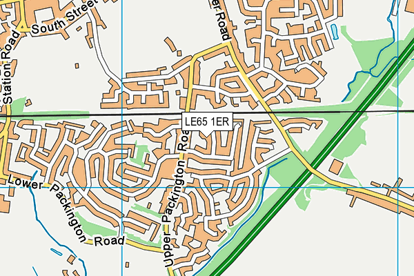 LE65 1ER map - OS VectorMap District (Ordnance Survey)