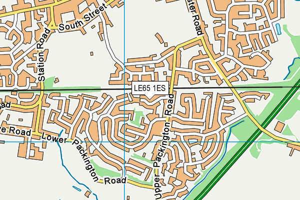 LE65 1ES map - OS VectorMap District (Ordnance Survey)