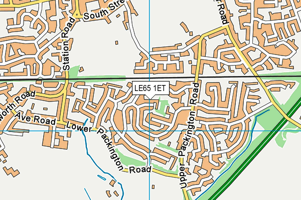 LE65 1ET map - OS VectorMap District (Ordnance Survey)