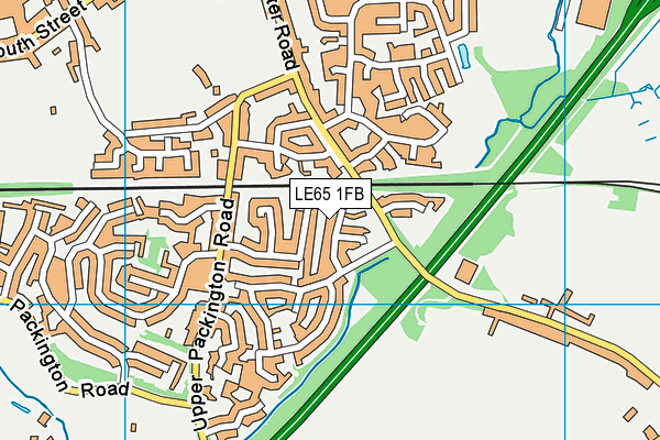 LE65 1FB map - OS VectorMap District (Ordnance Survey)