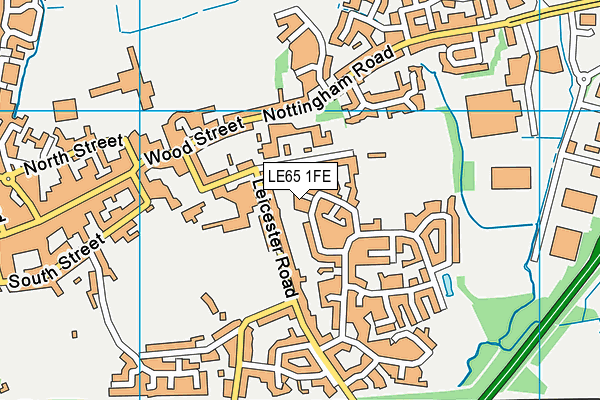 LE65 1FE map - OS VectorMap District (Ordnance Survey)