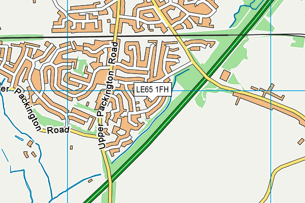 LE65 1FH map - OS VectorMap District (Ordnance Survey)