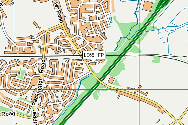 LE65 1FP map - OS VectorMap District (Ordnance Survey)