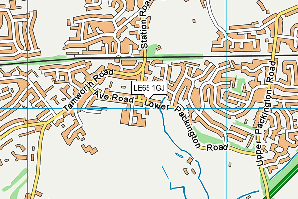 LE65 1GJ map - OS VectorMap District (Ordnance Survey)