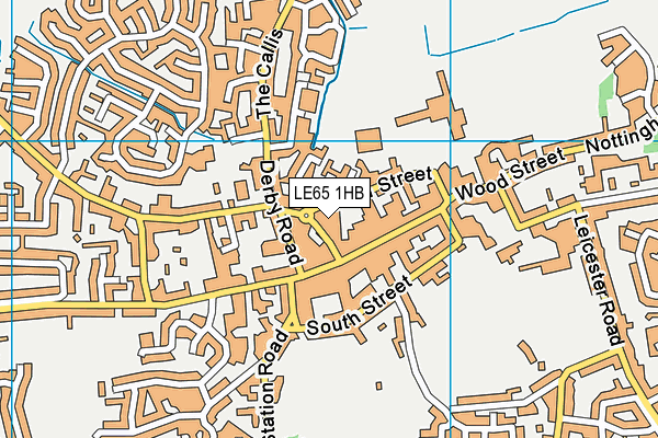 LE65 1HB map - OS VectorMap District (Ordnance Survey)