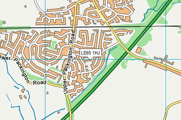 LE65 1HJ map - OS VectorMap District (Ordnance Survey)