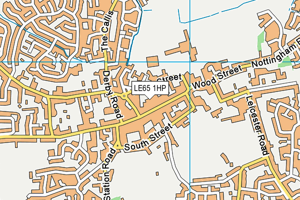 LE65 1HP map - OS VectorMap District (Ordnance Survey)