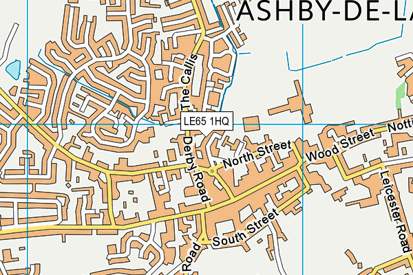 LE65 1HQ map - OS VectorMap District (Ordnance Survey)