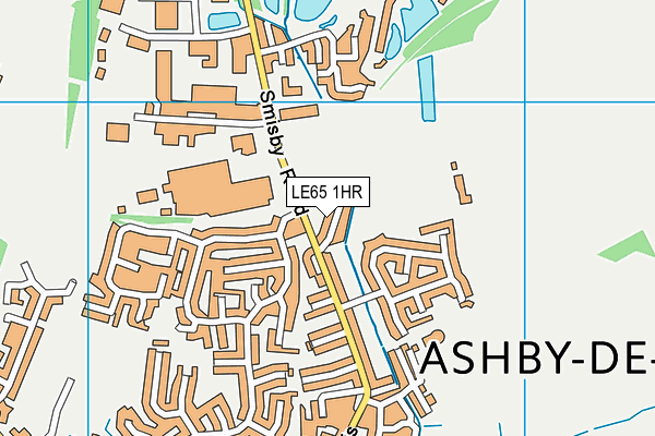 LE65 1HR map - OS VectorMap District (Ordnance Survey)