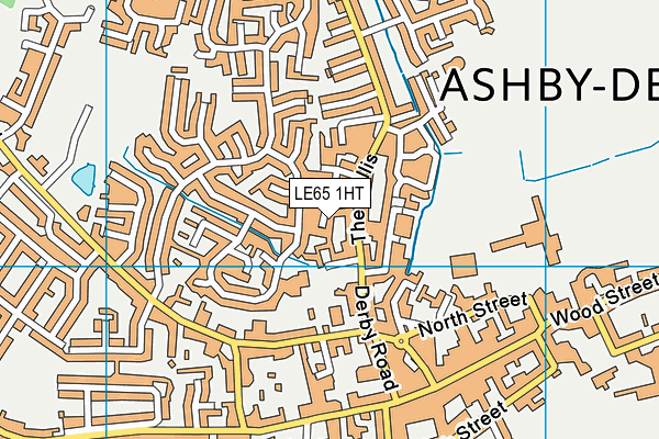 LE65 1HT map - OS VectorMap District (Ordnance Survey)