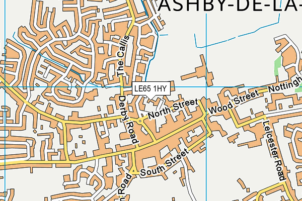 LE65 1HY map - OS VectorMap District (Ordnance Survey)