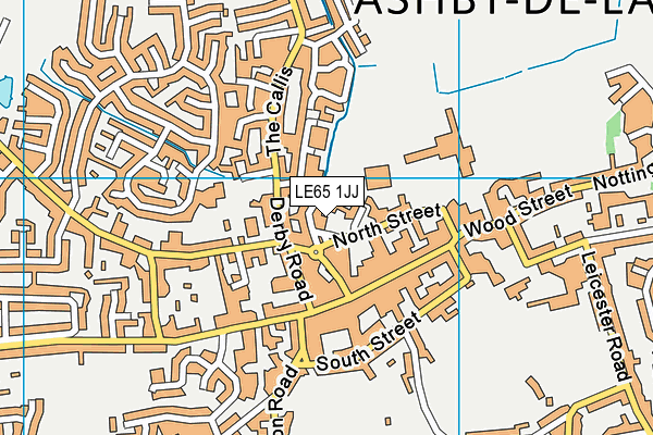 LE65 1JJ map - OS VectorMap District (Ordnance Survey)