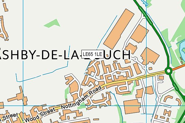 LE65 1LE map - OS VectorMap District (Ordnance Survey)