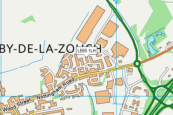 LE65 1LH map - OS VectorMap District (Ordnance Survey)