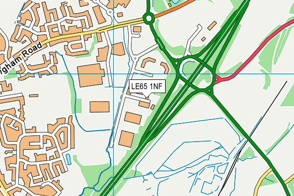 LE65 1NF map - OS VectorMap District (Ordnance Survey)