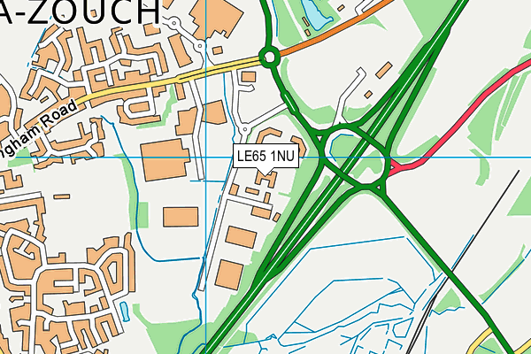 LE65 1NU map - OS VectorMap District (Ordnance Survey)