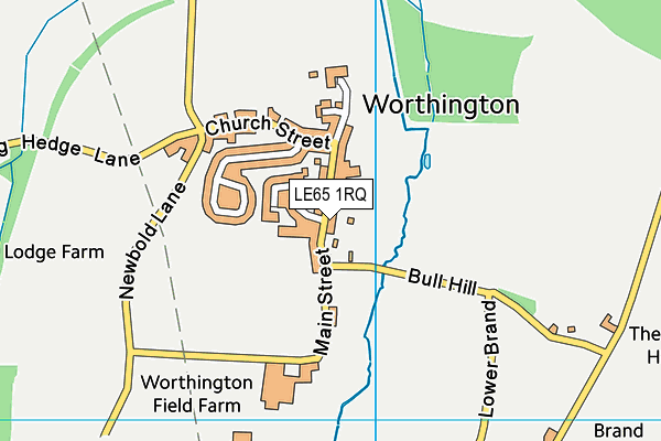 LE65 1RQ map - OS VectorMap District (Ordnance Survey)