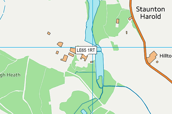 LE65 1RT map - OS VectorMap District (Ordnance Survey)