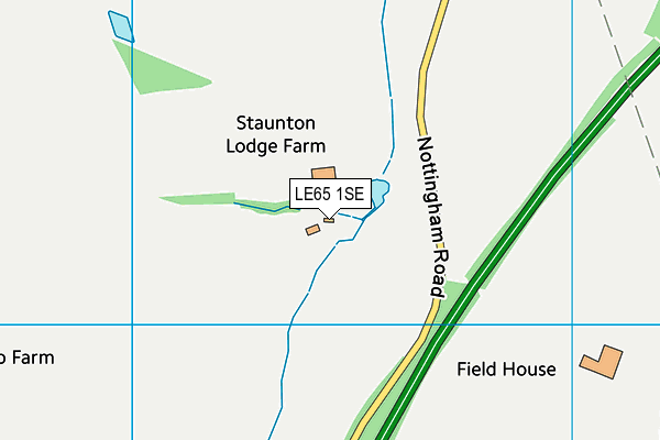 LE65 1SE map - OS VectorMap District (Ordnance Survey)