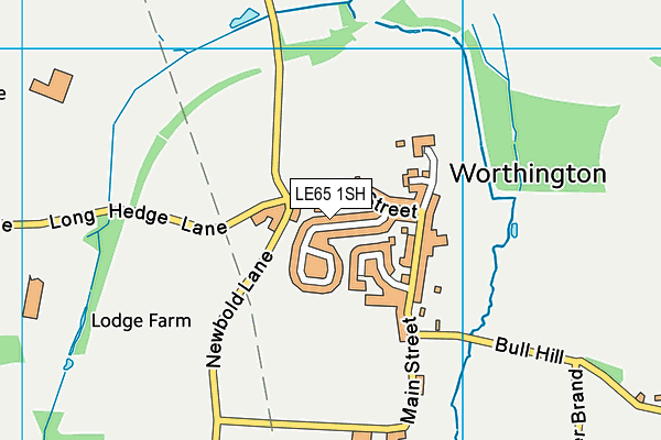 LE65 1SH map - OS VectorMap District (Ordnance Survey)