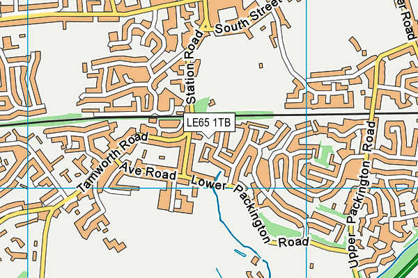 LE65 1TB map - OS VectorMap District (Ordnance Survey)