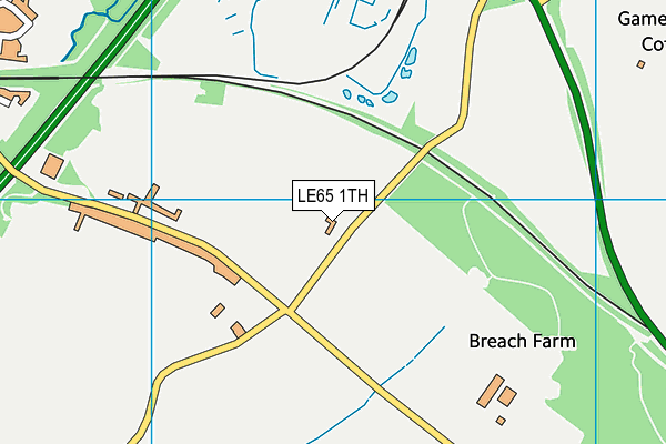 LE65 1TH map - OS VectorMap District (Ordnance Survey)