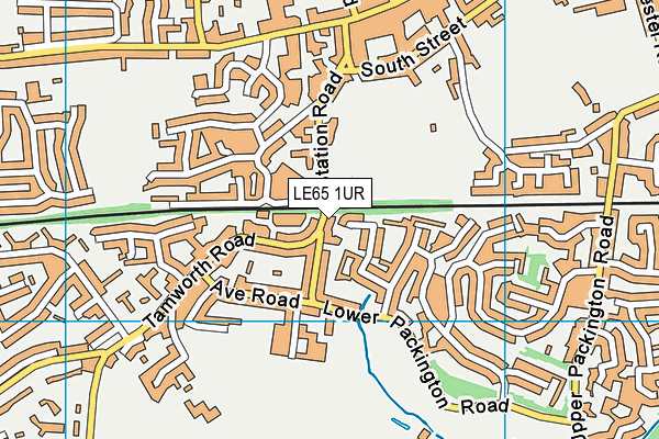LE65 1UR map - OS VectorMap District (Ordnance Survey)