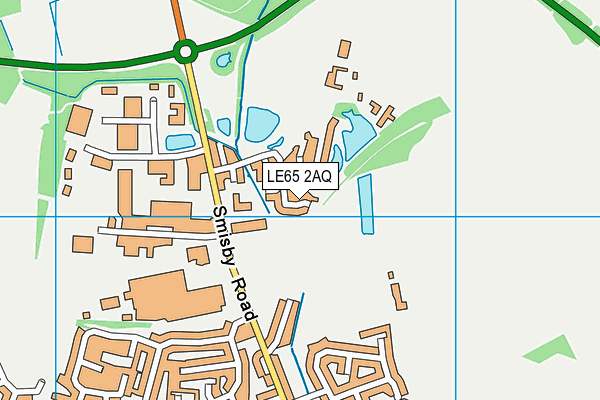 LE65 2AQ map - OS VectorMap District (Ordnance Survey)