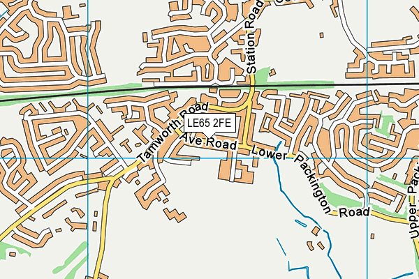 LE65 2FE map - OS VectorMap District (Ordnance Survey)