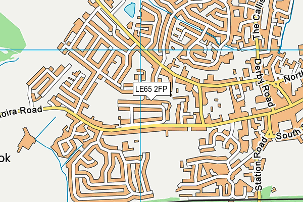 LE65 2FP map - OS VectorMap District (Ordnance Survey)