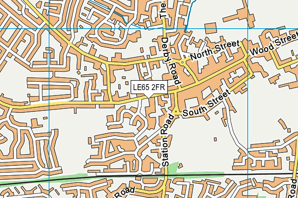 LE65 2FR map - OS VectorMap District (Ordnance Survey)