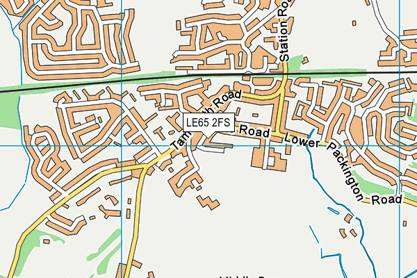 LE65 2FS map - OS VectorMap District (Ordnance Survey)
