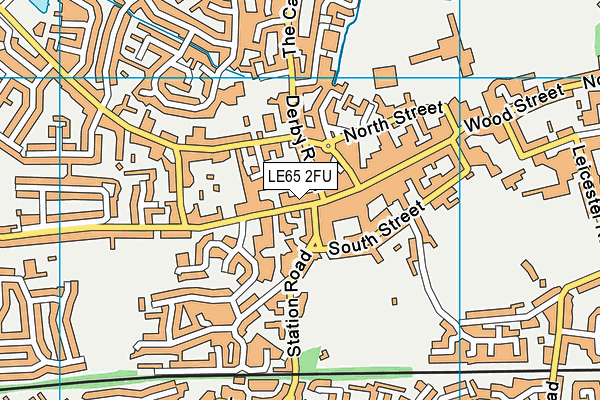 LE65 2FU map - OS VectorMap District (Ordnance Survey)
