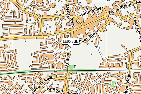 Bath Grounds map (LE65 2GL) - OS VectorMap District (Ordnance Survey)