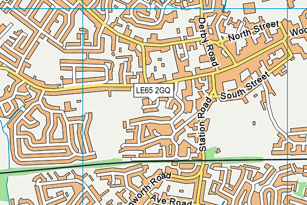 LE65 2GQ map - OS VectorMap District (Ordnance Survey)
