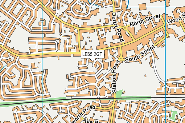LE65 2GT map - OS VectorMap District (Ordnance Survey)