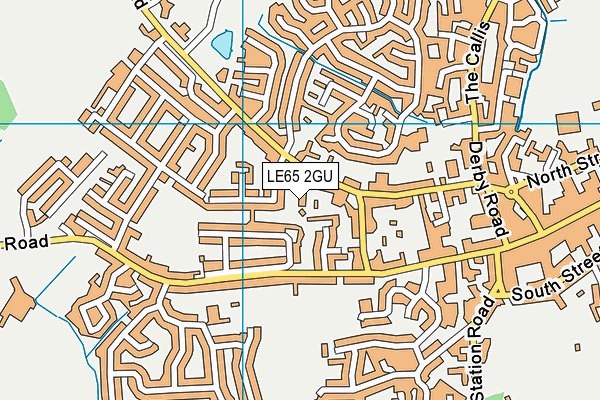 LE65 2GU map - OS VectorMap District (Ordnance Survey)